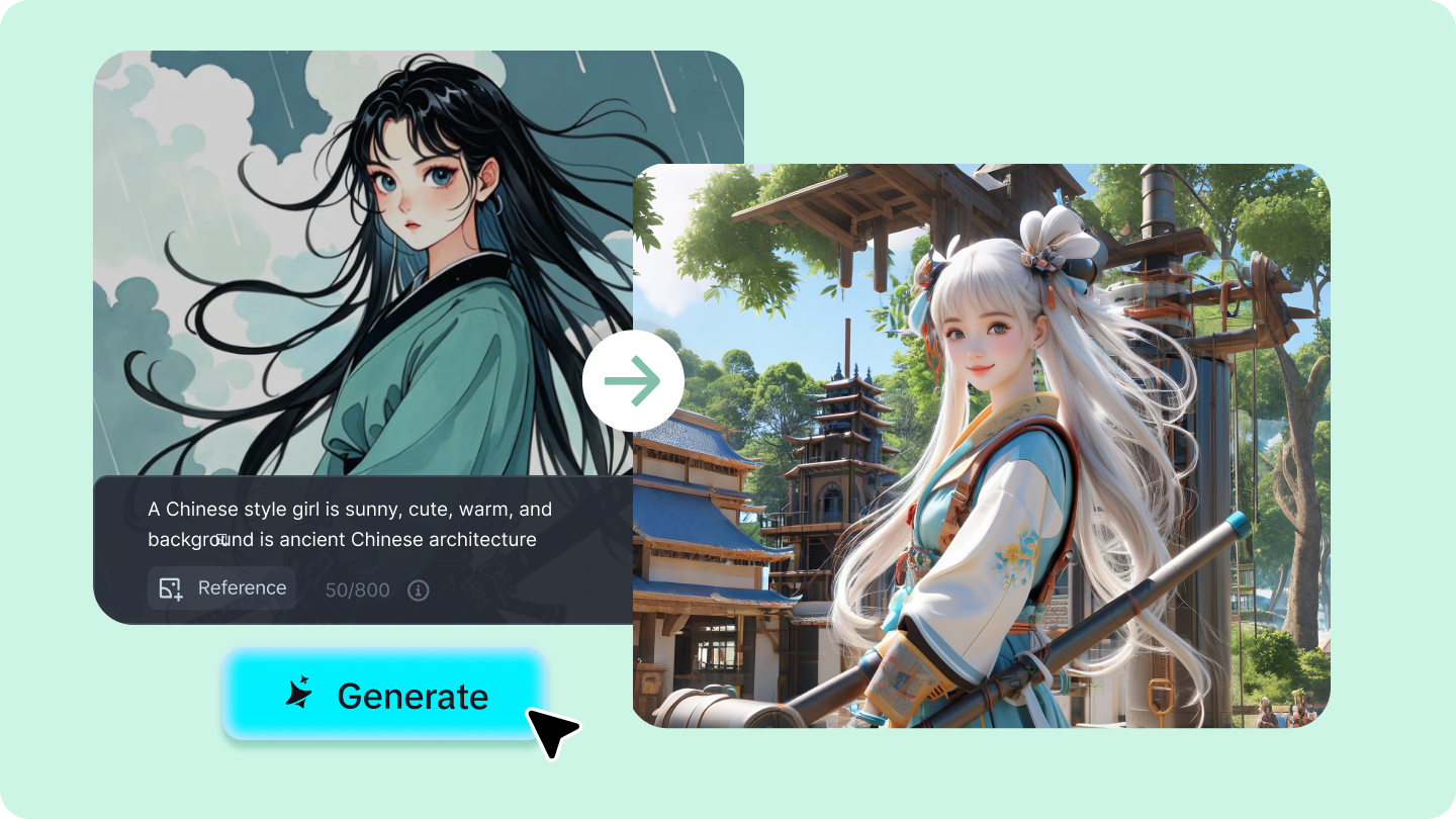 AI艺术生成器从照片免费